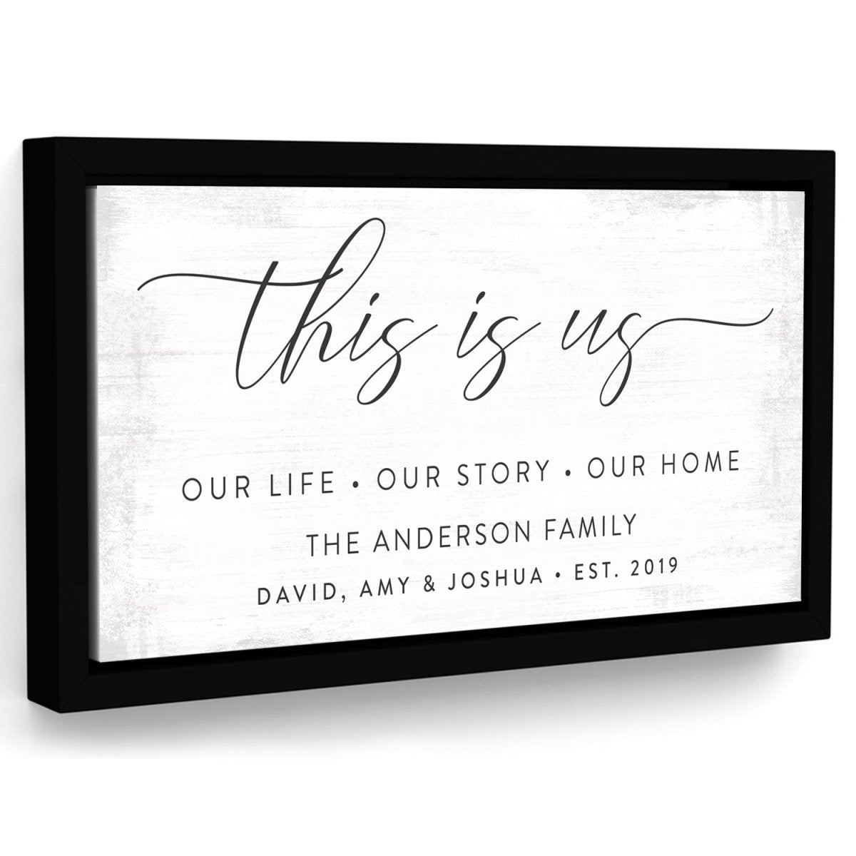 This Is Us Sign | Personalized Family Sign Canvas Wall Art – Pretty ...