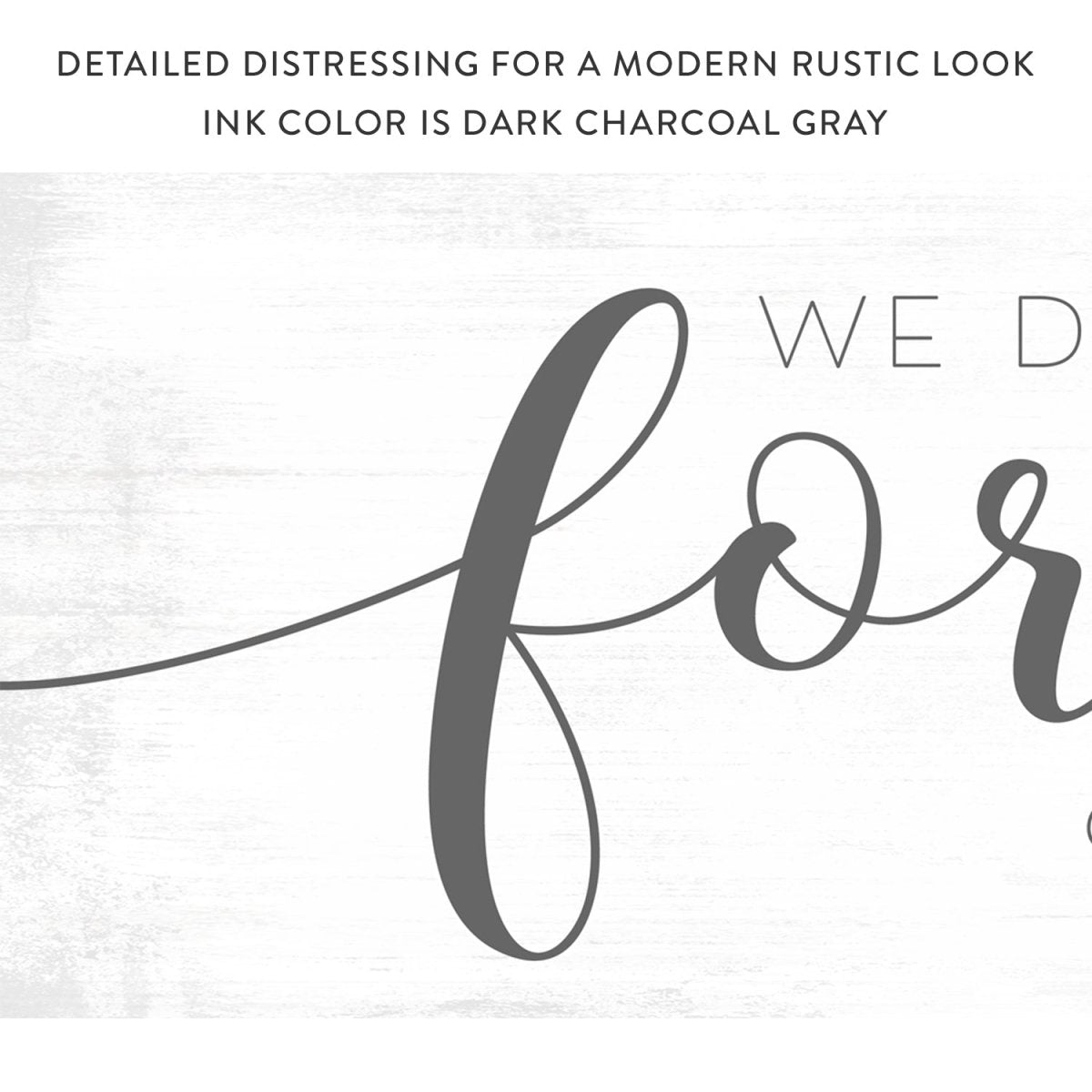 We Decided On Forever - Personalized Wedding Date Sign - Pretty Perfect Studio