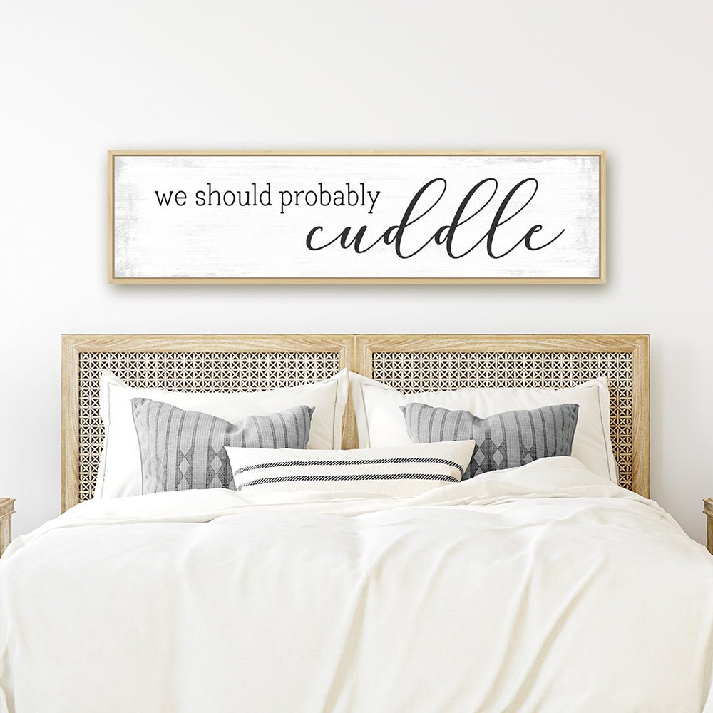 We Should Probably Cuddle Bedroom Decor for Master Bedroom - Pretty Perfect Studio