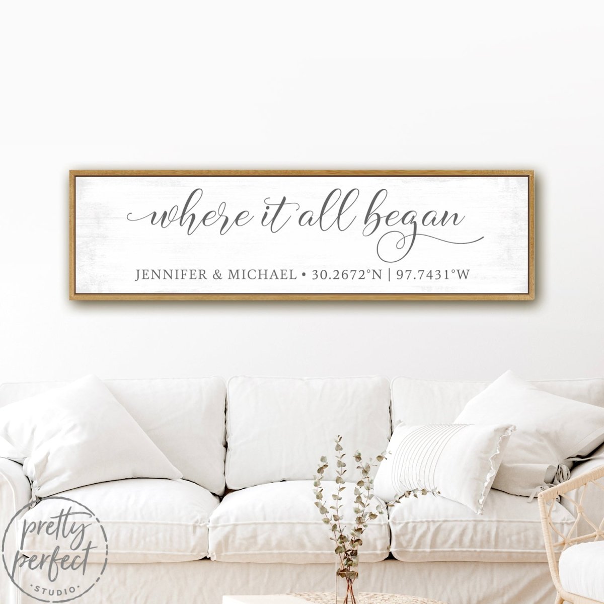 Where It All Began Sign Personalized With Name & Location - Pretty Perfect Studio