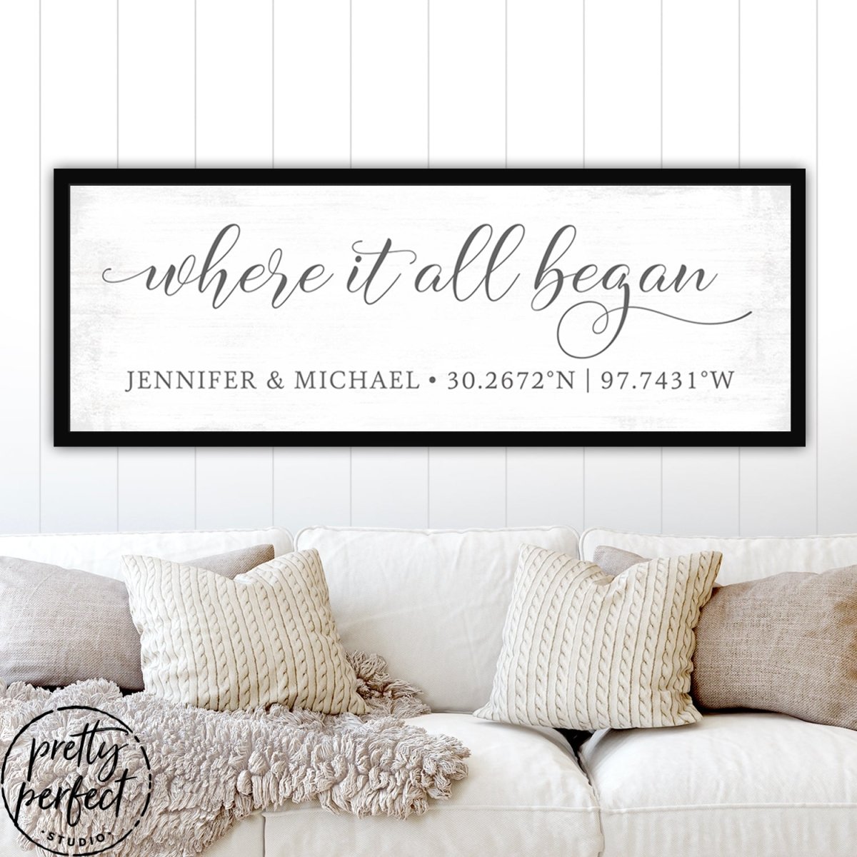 Where It All Began Sign Personalized With Name & Location - Pretty Perfect Studio