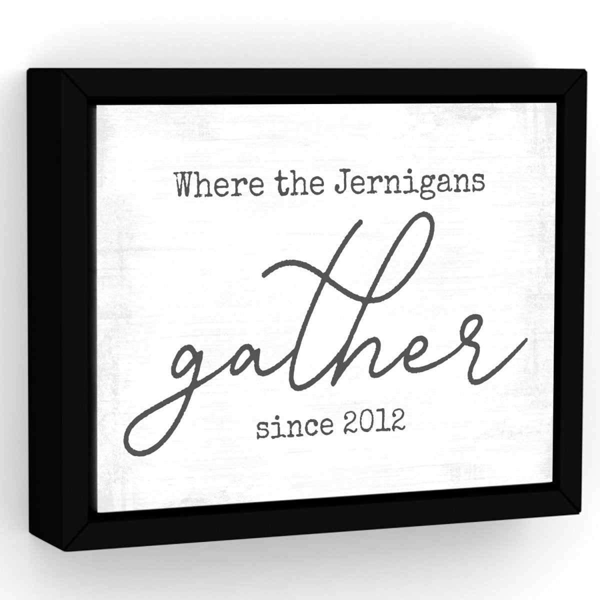 Where The Family Gathers Personalized Sign - Pretty Perfect Studio