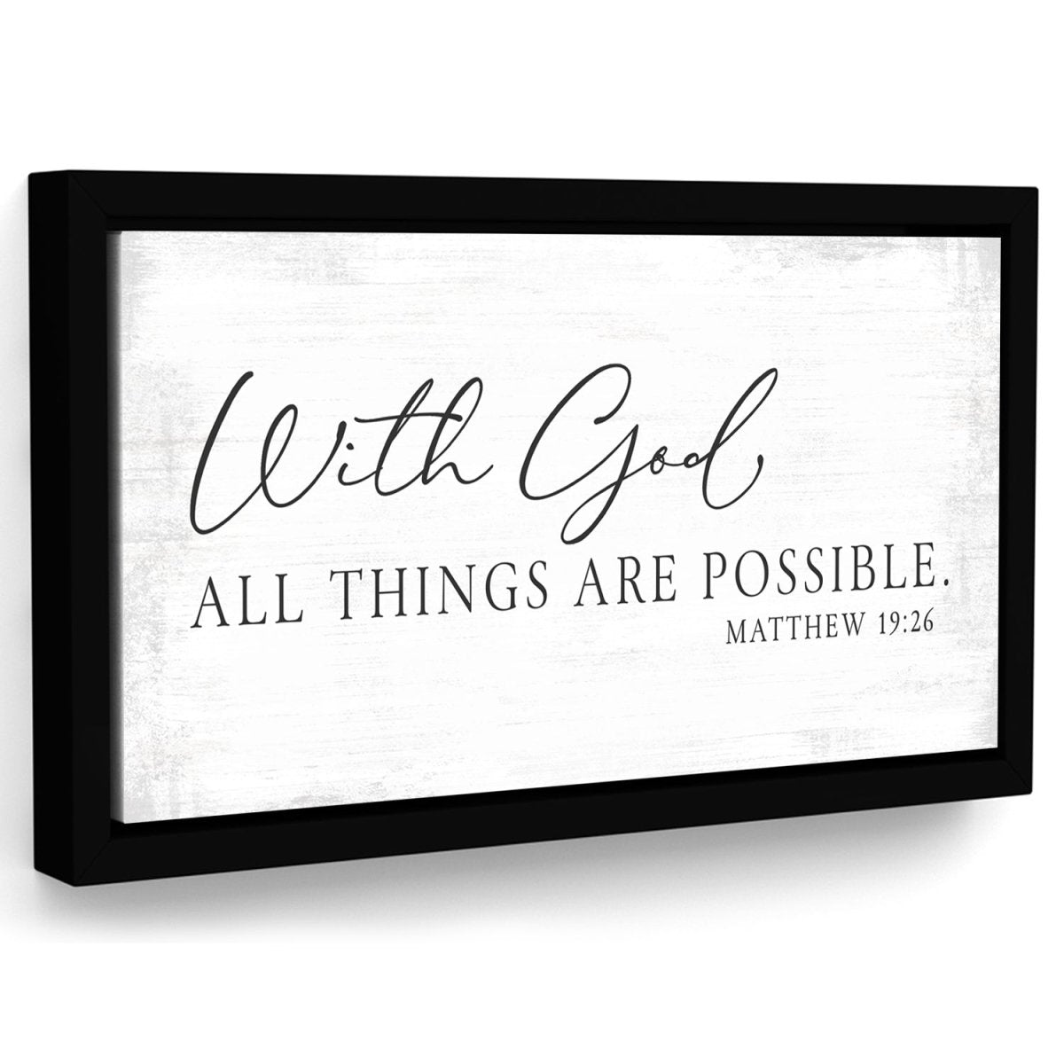 With God All Things Are Possible Sign - Pretty Perfect Studio