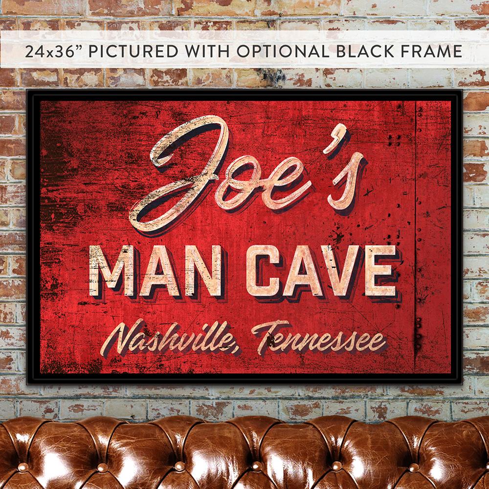 Man Cave Custom Canvas Wall Art Gifts For Him - Pretty Perfect Studio