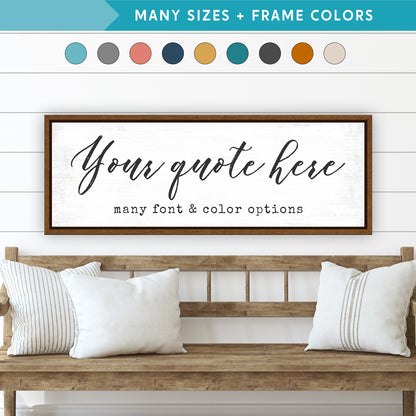 Custom Text on Canvas Wall Art for Personalized Gifts