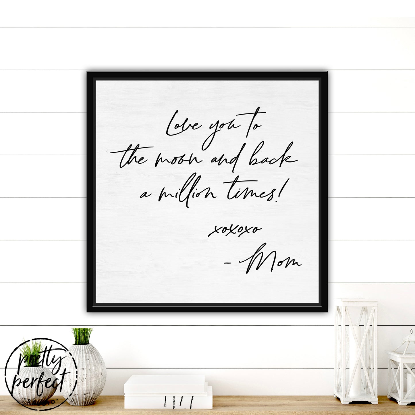 Personalized Handwriting Sign of Loved Ones Actual Hand Written Note on Canvas