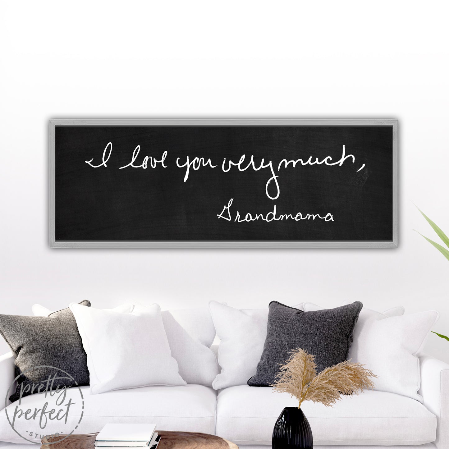 Personalized Handwriting Sign of Loved Ones Actual Hand Written Note on Canvas