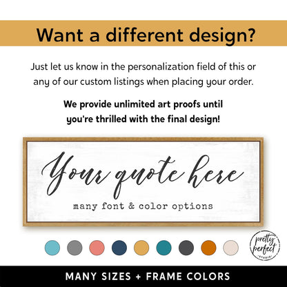 Our Vows Wall Art Personalized