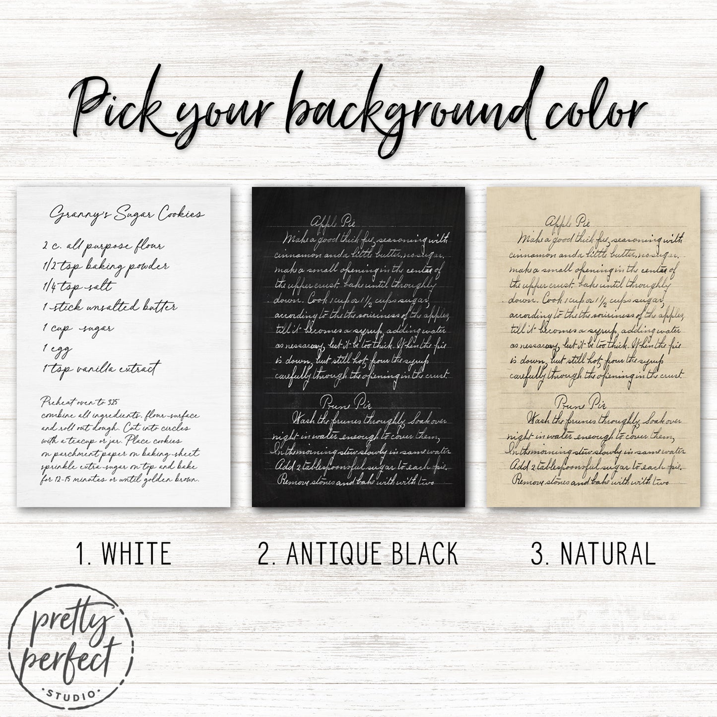 Handwritten Recipe Sign | Personalized Family Recipe Gift | Recipe Keepsake Wall Art