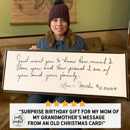 Custom canvas sign with 'Love Mother' quote, perfect for home décor