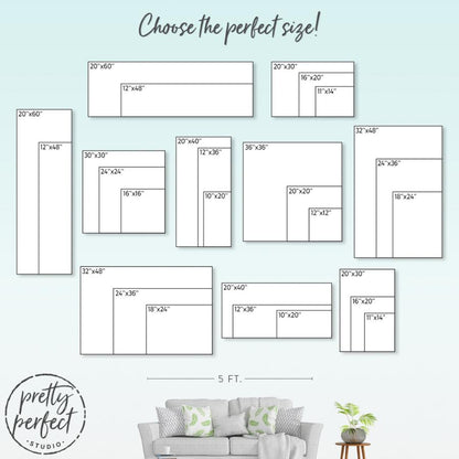 Custom Vertical Sign | Tall Vertical Wall Art & Family Name Sign