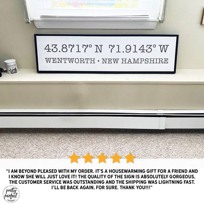 Personalized entryway sign with family name, custom wood wall decor for hallway or foyer