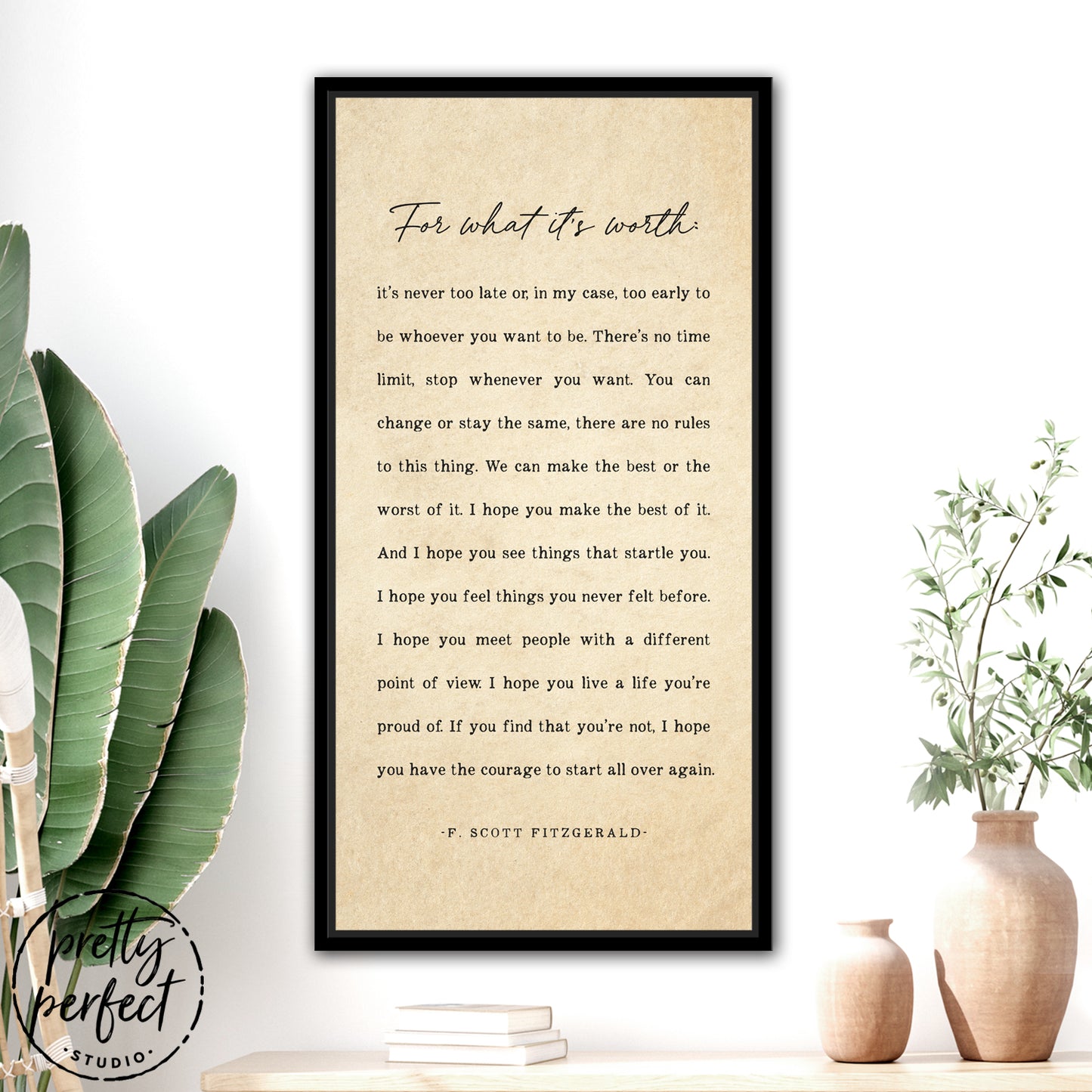 F. Scott Fitzgerald Quote Sign