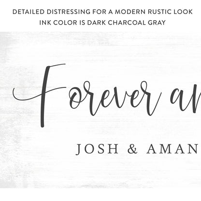 Forever And Ever Amen Personalized Canvas Wall Art