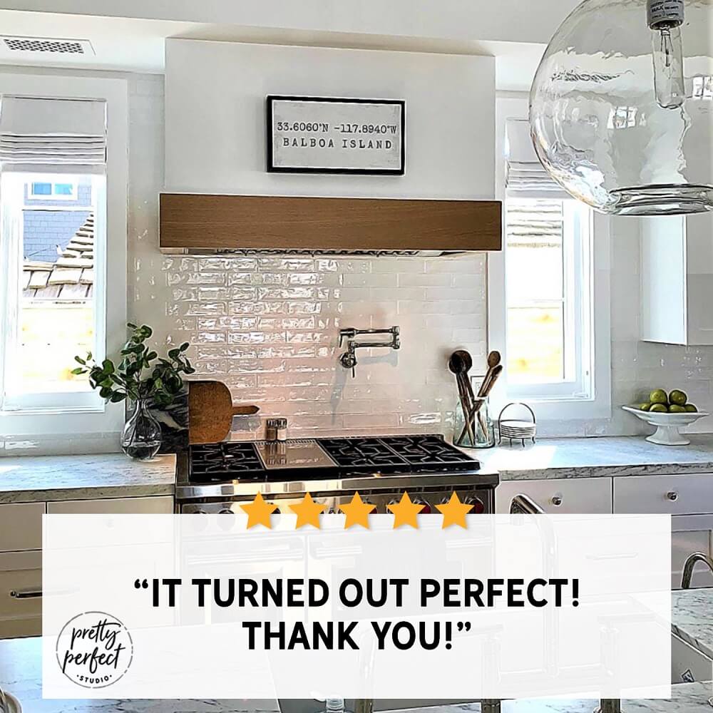 Personalized kitchen wall sign with family quote, rustic wood decor for dining area and gathering space