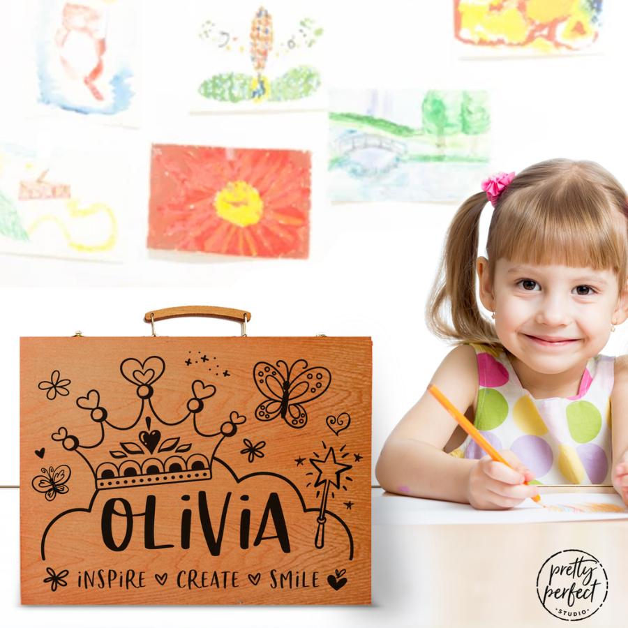 Personalized Art Kit, Gift for Kid Artists