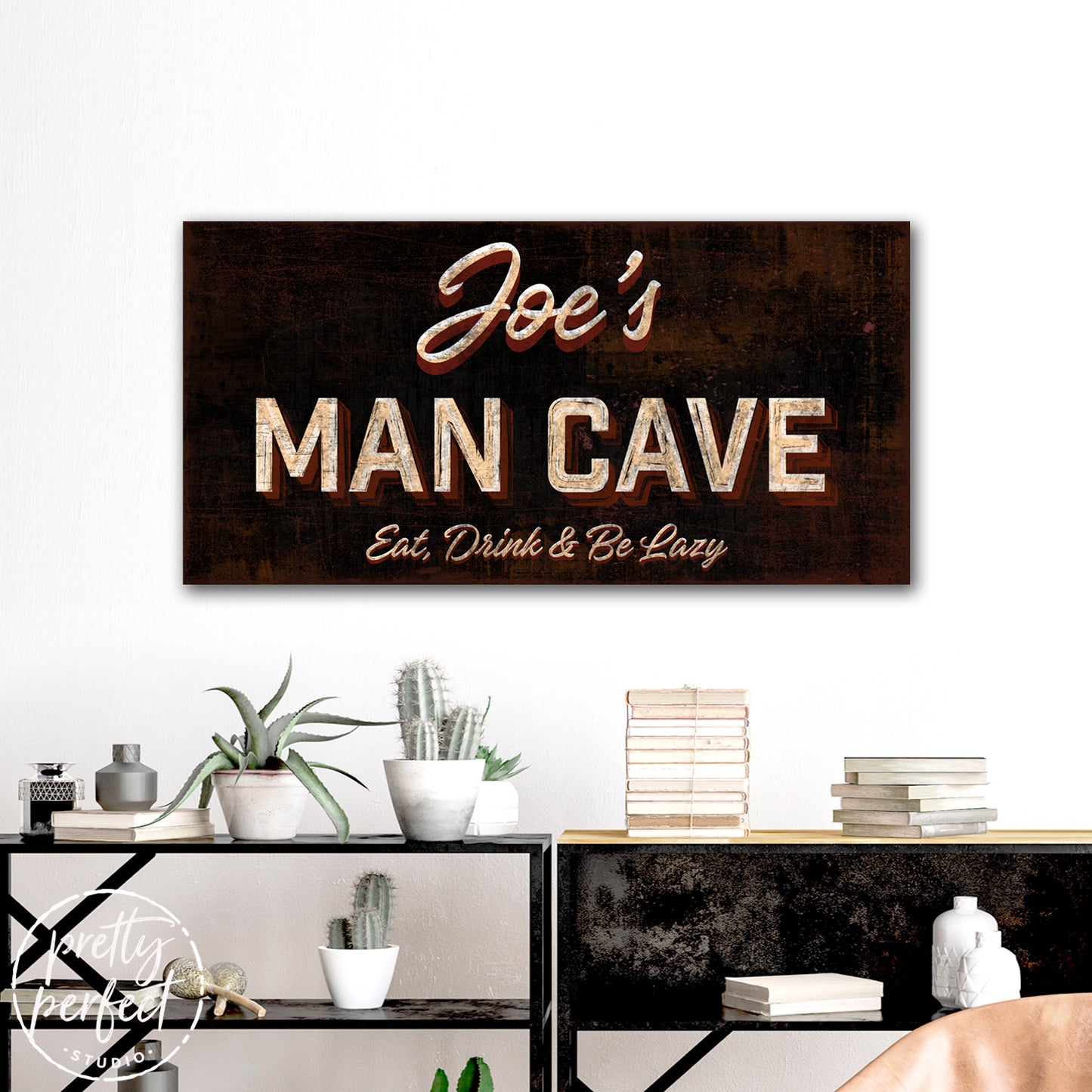 Man Cave Sign - Eat, Drink, & Be Lazy