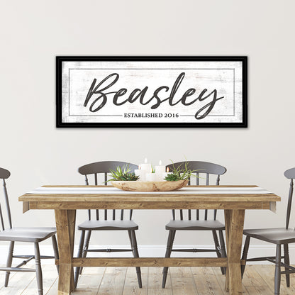 Personalized Family Sign