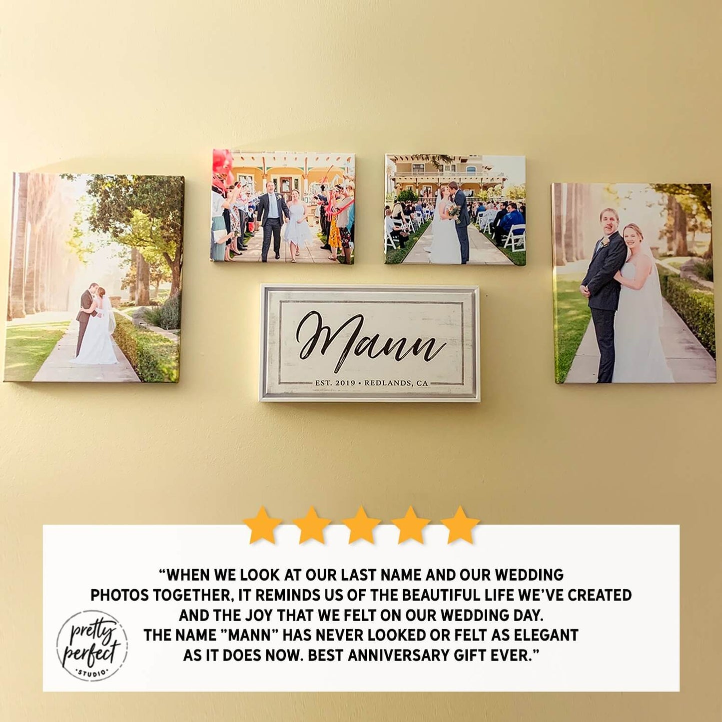 Personalized Canvas Wall Art With Custom Quote