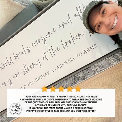 Personalized Canvas Wall Art With Custom Quote