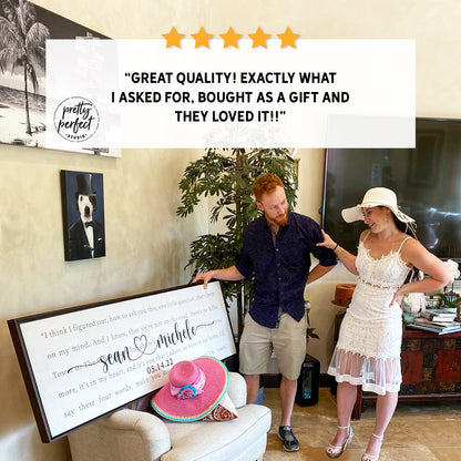 Custom Song Lyrics Print Wall Art