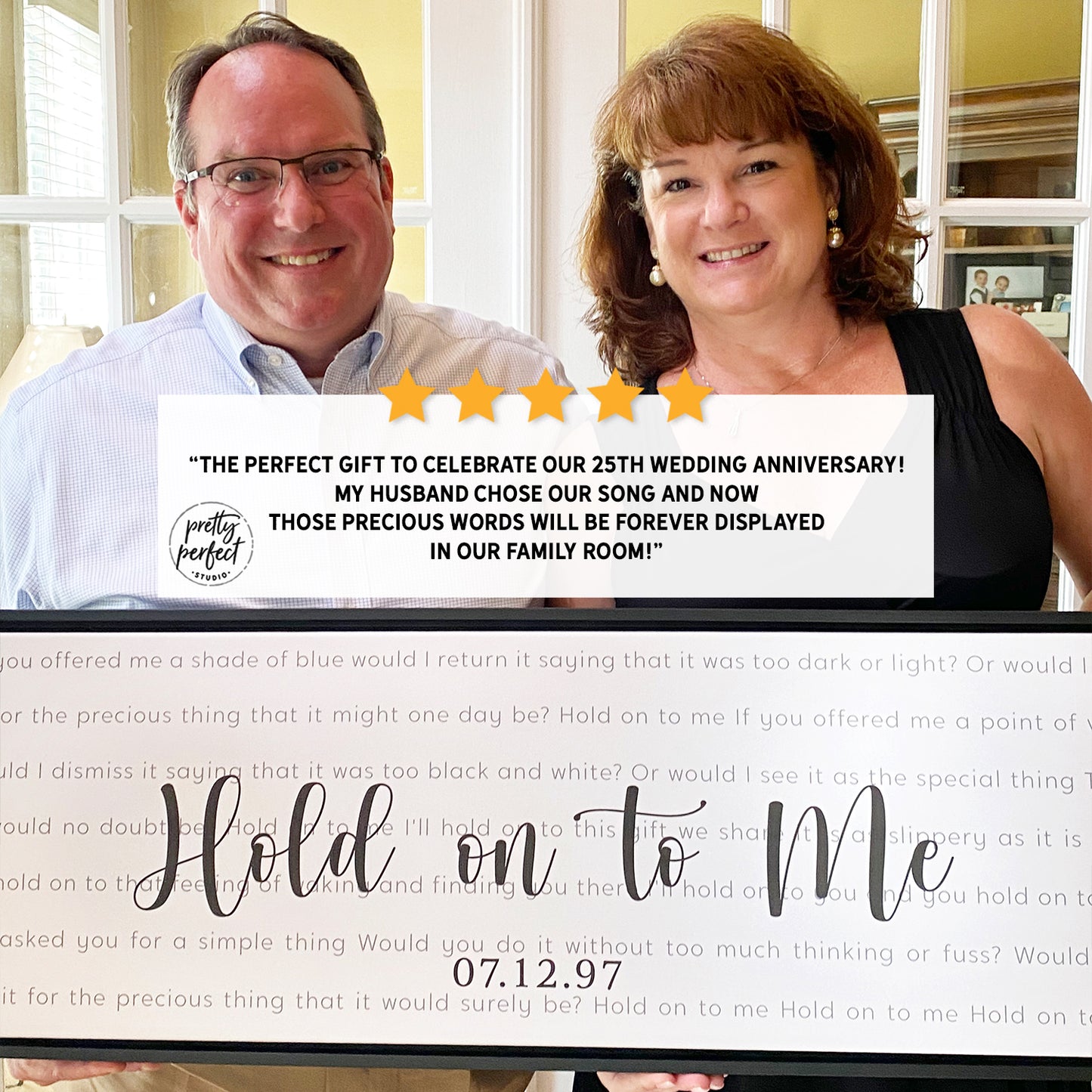 Custom Song Lyrics Print Wall Art