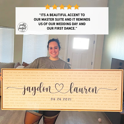 Custom Song Lyrics Print Wall Art