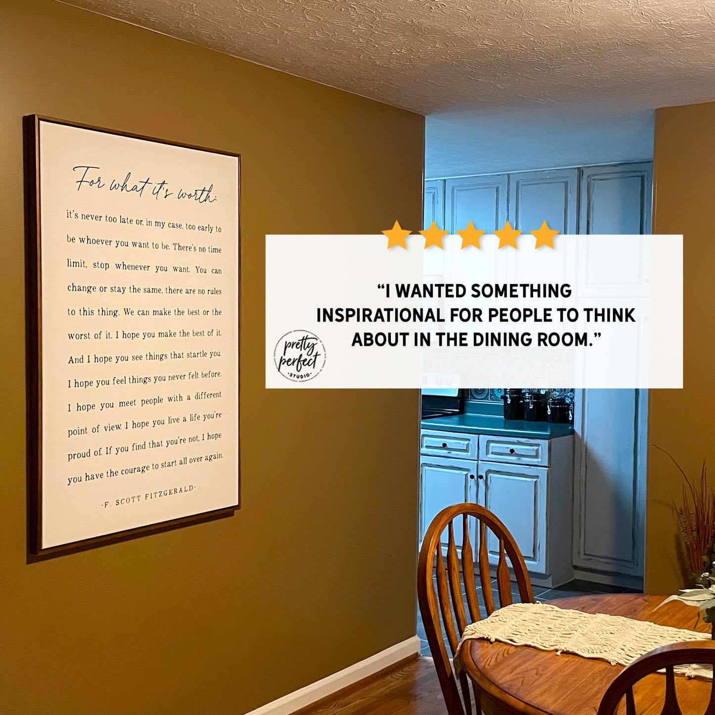 F. Scott Fitzgerald Quote Sign