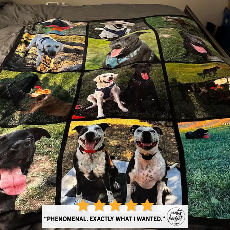 Custom Pet Photo Blanket