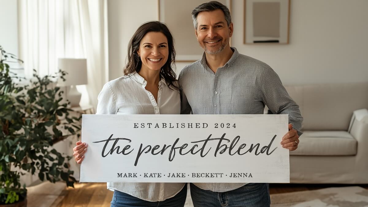 Load video: Customer testimonial video showcasing personalized canvas signs from Pretty Perfect Studio