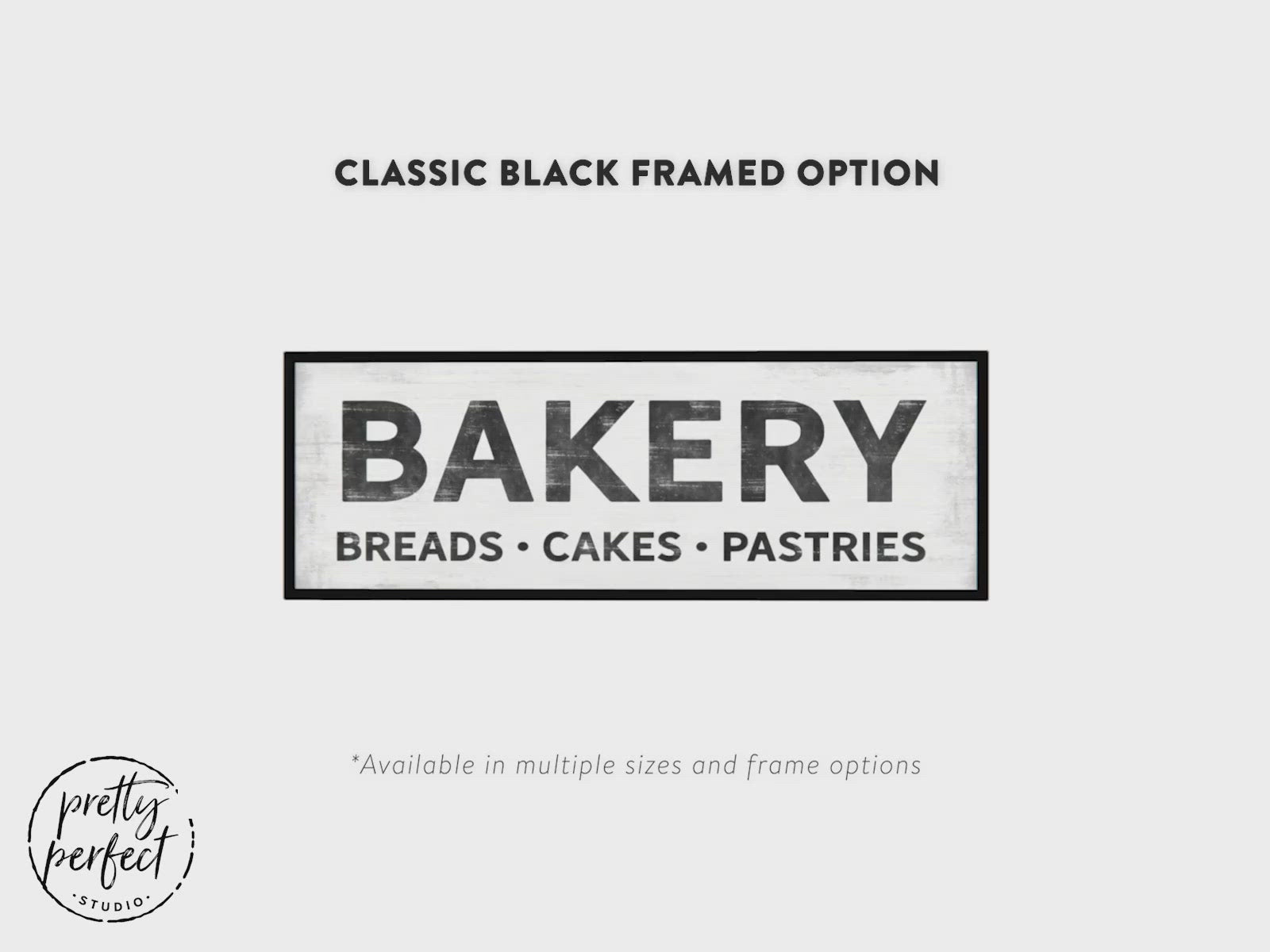 Bakery, Breads, Cakes, Pastries Kitchen Sign Product Video - Pretty Perfect Studio