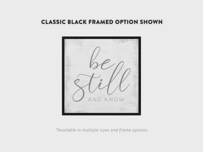 Be Still And Know Christian Wall Art Product Video - Pretty Perfect Studio