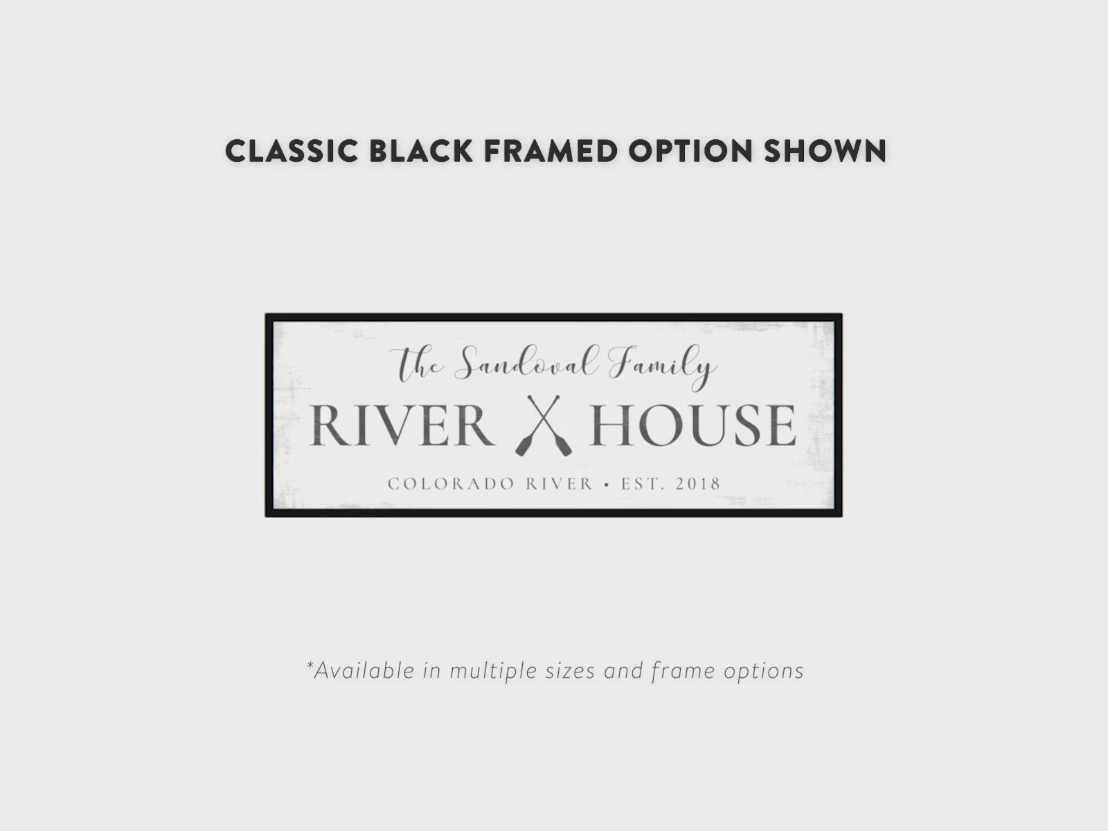 Custom River House Sign Product Video - Pretty Perfect Studio