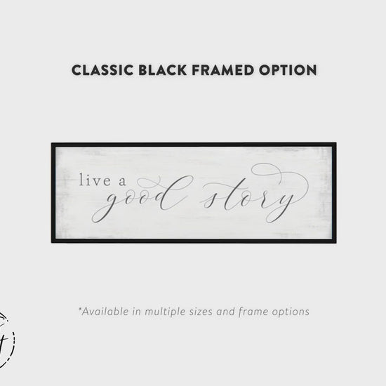 Live A Good Story Sign Product Video - Pretty Perfect Studio