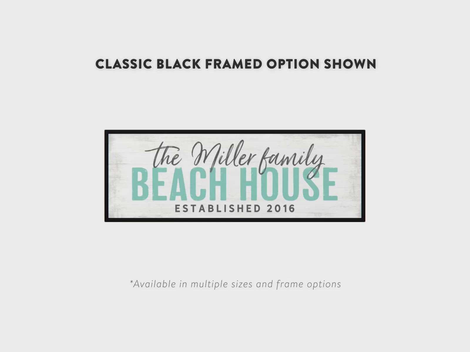 Personalized Beach House Sign Video - Pretty Perfect Studio