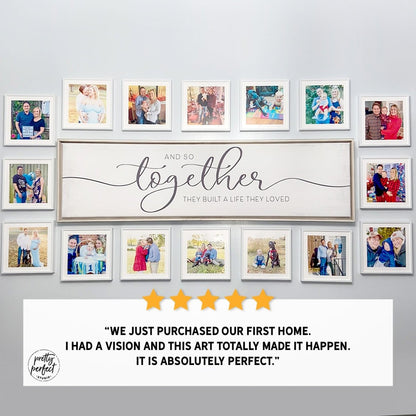 Customer product review for and so together sign by Pretty Perfect Studio