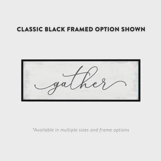 Gather Farmhouse Sign Product Video - Pretty Perfect Studio
