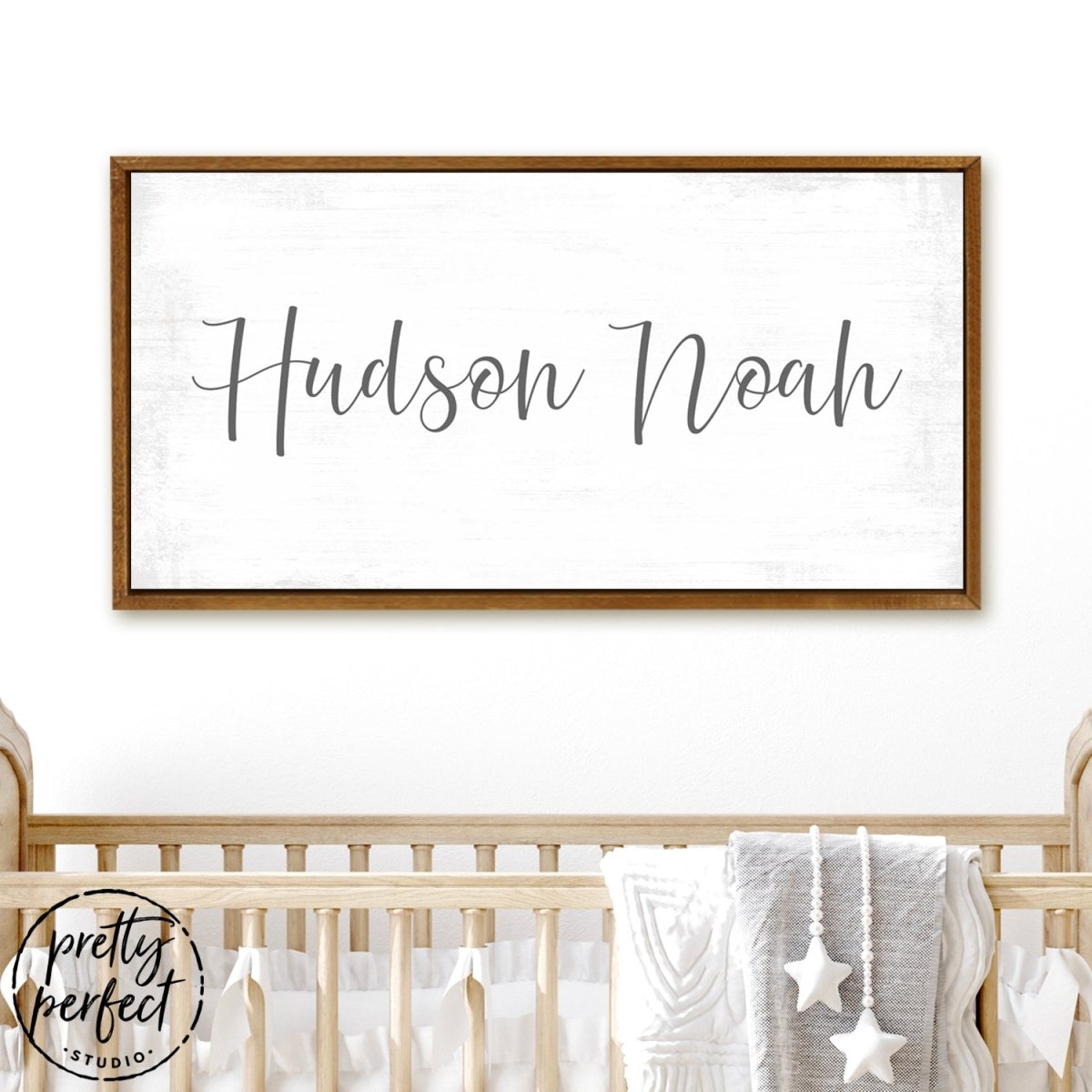 Baby boy nursery sales canvas