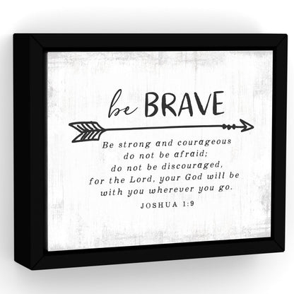 Be Brave Quote Christian Wall Art - Pretty Perfect Studio