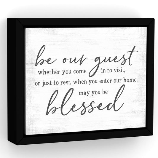 Be Our Guest Canvas Wall Art - Pretty Perfect Studio