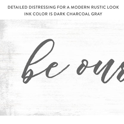 Be Our Guest Sign Large Modern Farmhouse Sign - Pretty Perfect Studio