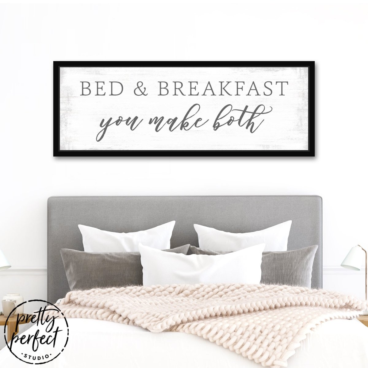 Bed and Breakfast Bedroom Wall Decor Above Bed - Pretty Perfect Studio