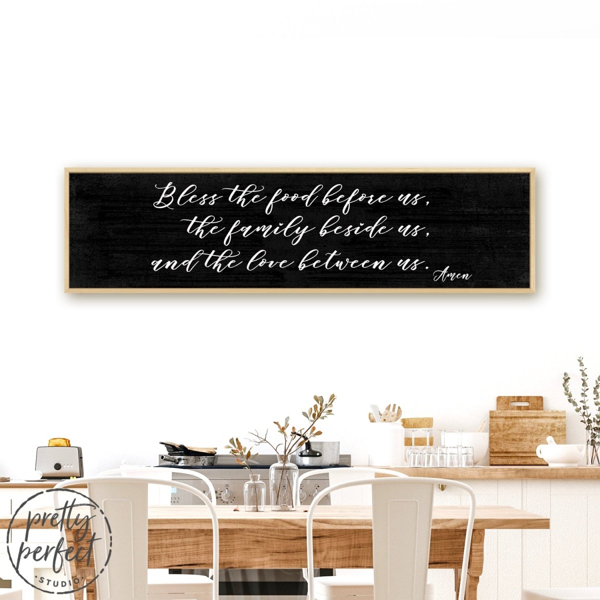 Bless the Food Before Us Canvas Wall Art