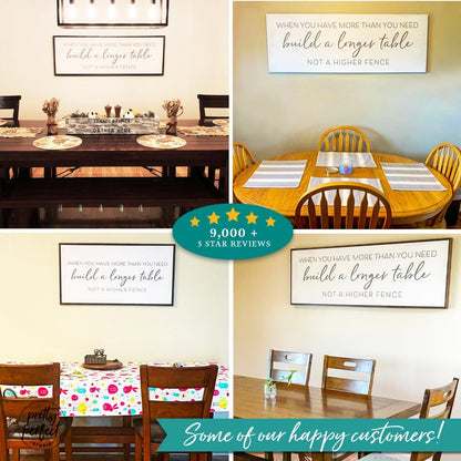 Customer product review for build a longer table wall art by Pretty Perfect Studio