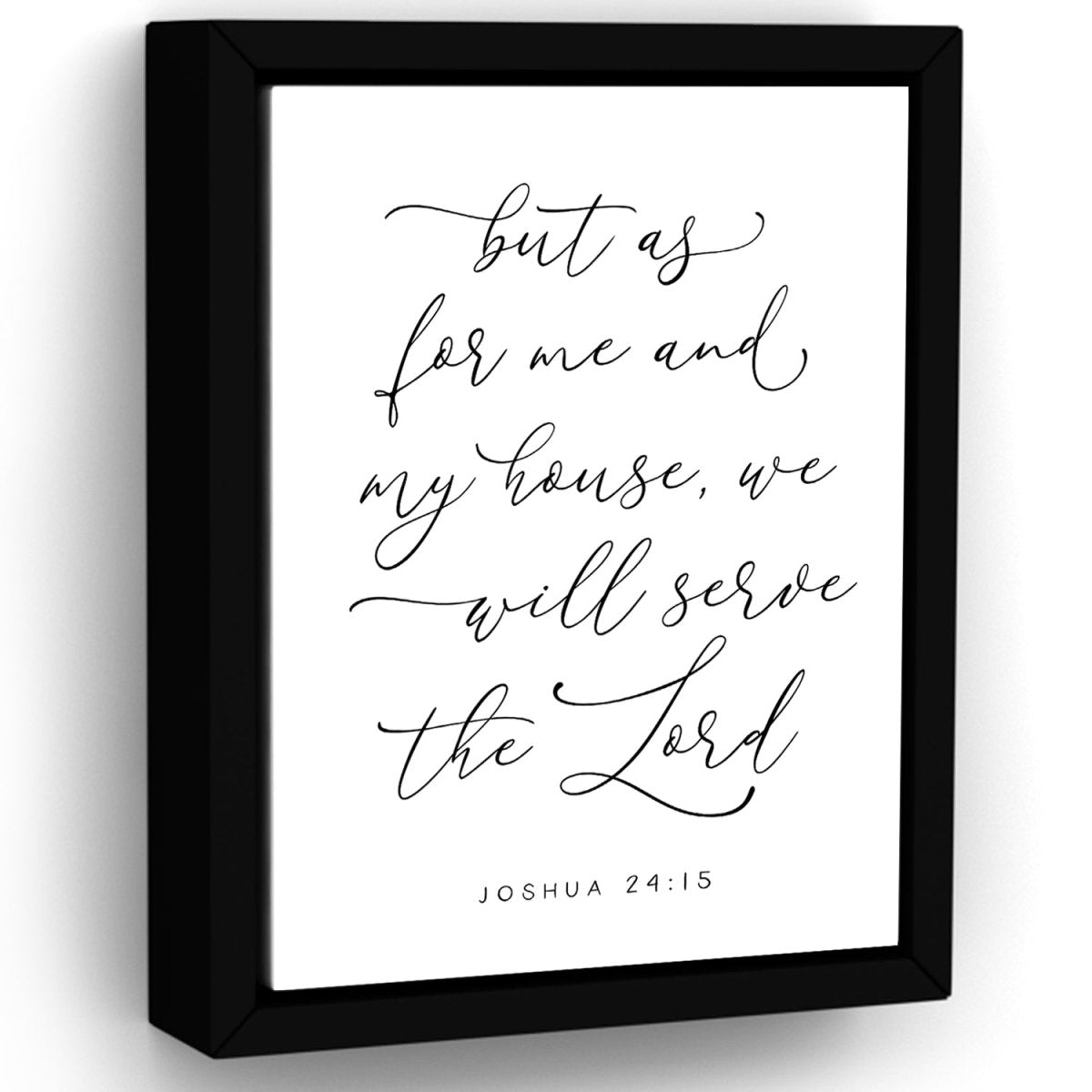 But As For Me And My House We Will Serve The Lord Canvas Sign - Pretty Perfect Studio