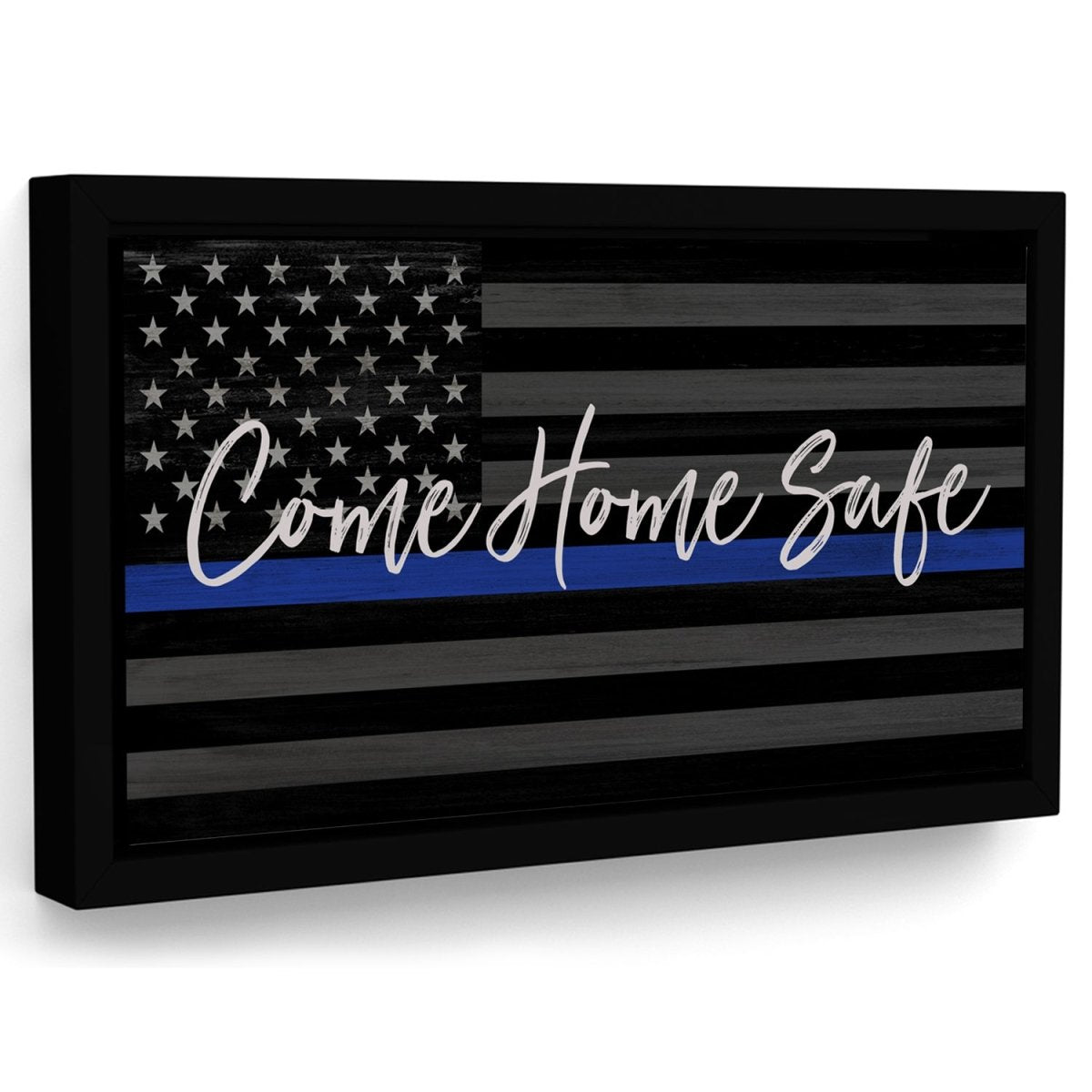 Come Home Safe Canvas Sign for Police Officers - Pretty Perfect Studio
