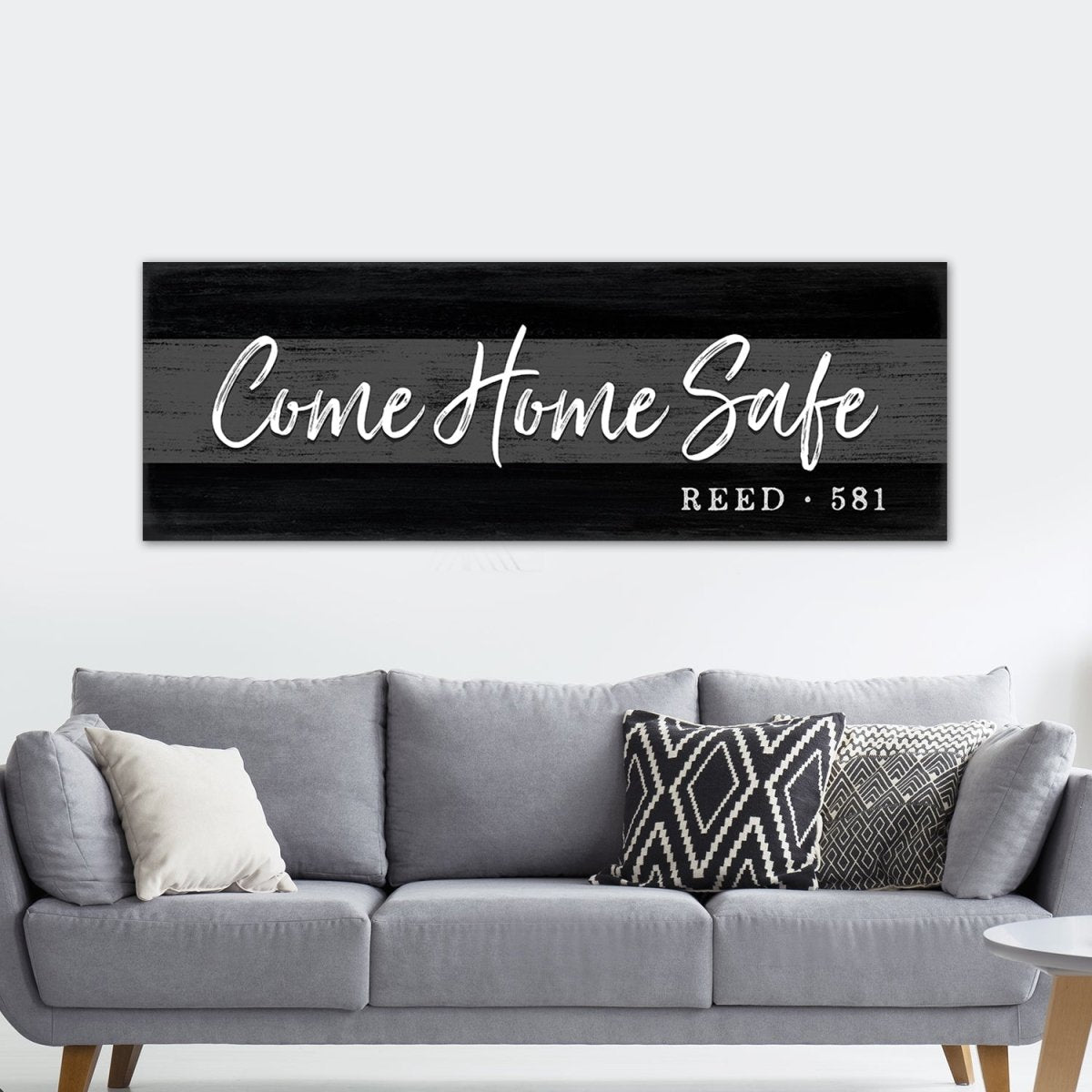Come Home Safe Personalized for Correctional Officer Above Couch - Pretty Perfect Studio