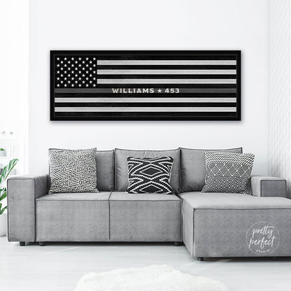 Correctional Officer Wall Art Personalized With Name Above Couch - Pretty Perfect Studio
