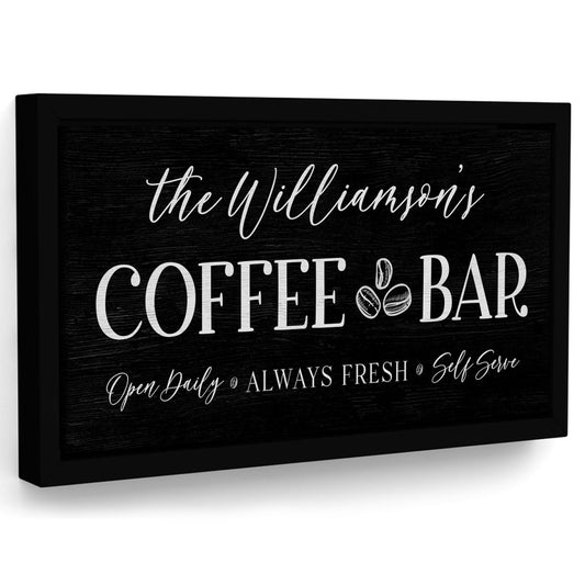Custom Coffee Shop Sign - Pretty Perfect Studio