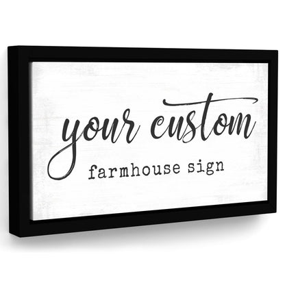 Custom Farmhouse Personalized Sign - Pretty Perfect Studio